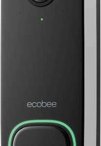 Ecobee Smart Doorbell Camera, Wired, 5MP Image Sensor, 8x Digital Zoom, f/2.2 Lens, Night Vision, Dual-Band Connectivity Wi-Fi, Bluetooth Low Energy, Black | EB-CAMSDB-01