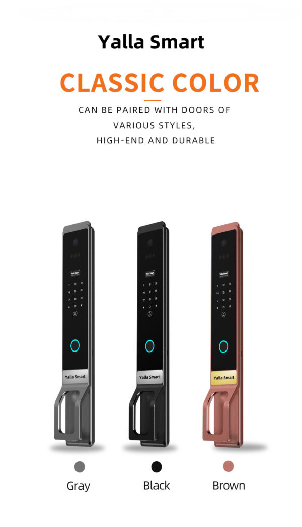 Smart Lock Alexa & All in One Palm Vein Face Recognition Camera Video Intercom - Brand Yalla Smart - Image 2